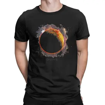 

DUNE The Spice Must Flow Men's T Shirt Frank Herbert Funny Tees Short Sleeve Crewneck T-Shirt Cotton Birthday Gift Tops