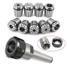 

9pcs ER32 Spring Collets Set 2/4/6/8/10/12/16/18/20mm + 1pcs MT3 M12 ER25 Collet Chuck Morse Taper Holder Dropshiping