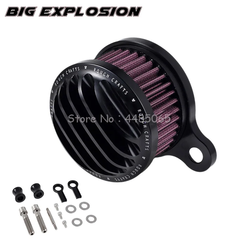 Мотоцикл ручной воздухоочиститель Впускной фильтр Syetem для Harley Sportster XL 883 1200 2004- Универсальный автоматический фильтр воздухоочистителя