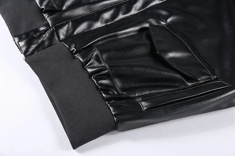 Mcikkny Winter Men Pu Leather Jackets Coats Motorcycle Air Force Leather Jackets Outwear For Male Size XS-XXL Windbreak (9)
