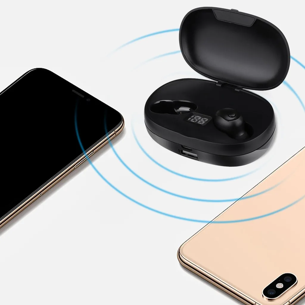 Новейшие Bluetooth 5,0 беспроводные наушники-вкладыши мини беспроводные наушники стерео наушники Спортивная гарнитура с микрофоном с зарядным устройством# G1