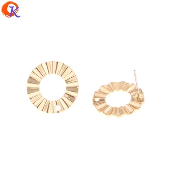 

Cordial Design 100Pcs 18*18MM Jewelry Making/Earring Stud/Wave Round Ring Shape/DIY Accessories/Hand Made/Earring Findings