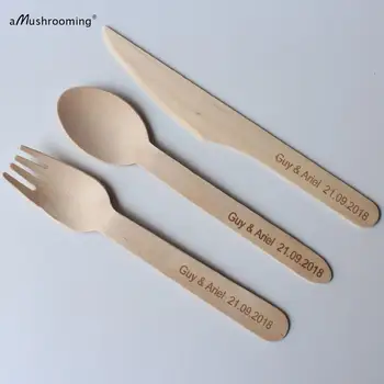 

100 forks, 100 knives, 100 spoons and 100 small teaspoons wooden, total 400 pieces cutlery