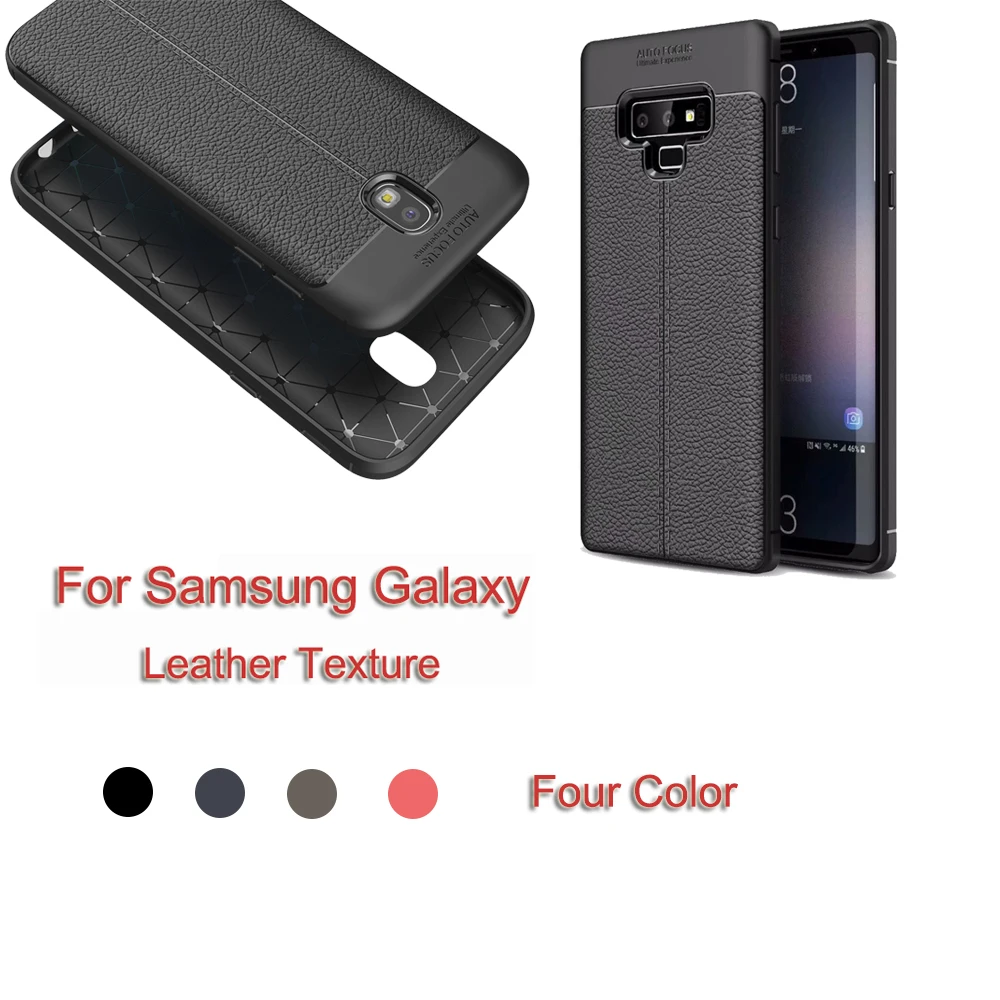 Для Samsung Galaxy J2 j7 J5 J3 Prime C9 c5 c7 pr0 J7 Max note 8 A720 A520 A320 с текстурой под кожу противоударный Анти-осенний чехол Крышка