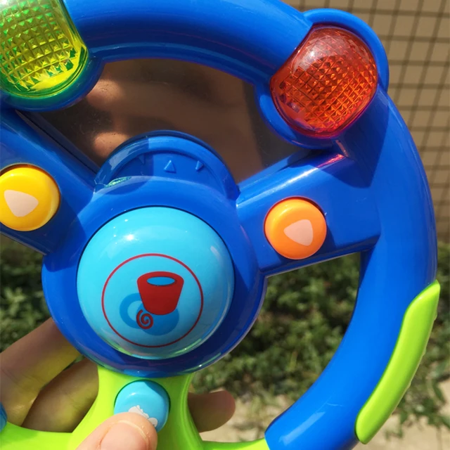 Baby Children Music Realistic Electric Steering Wheel with LED Educational Kids Toy 4