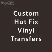BlingQueen 12 шт./лот Custom Hot Fix Утюг на виниловых переводах корейский Качество