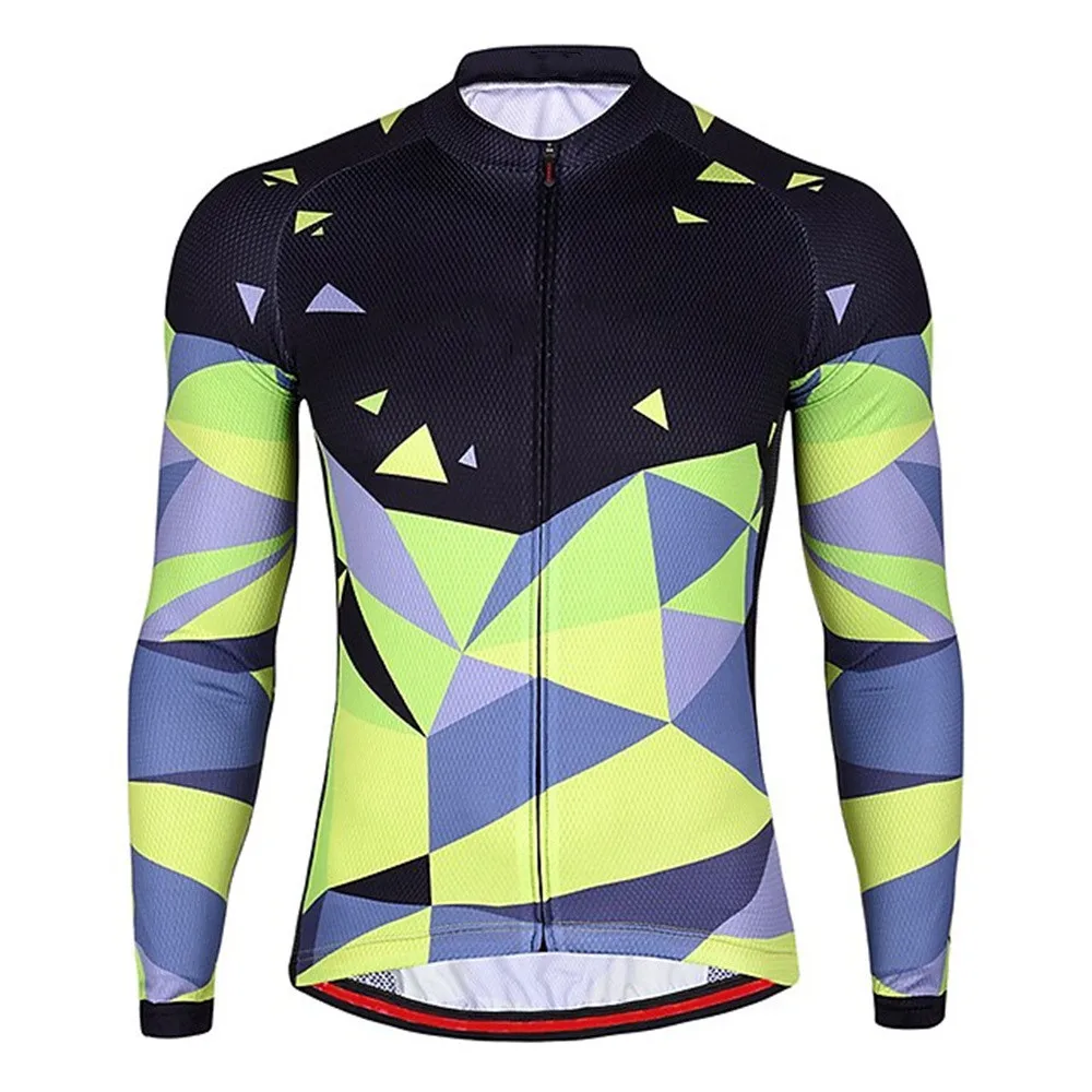 thumbnail image 1 of Jersey de ciclismo de montaña de diseño de poliéster de secado rápido para hombre, jersey de manga larga personalizado con sublimación, novedad de 2021, gran oferta, 1 of 5
