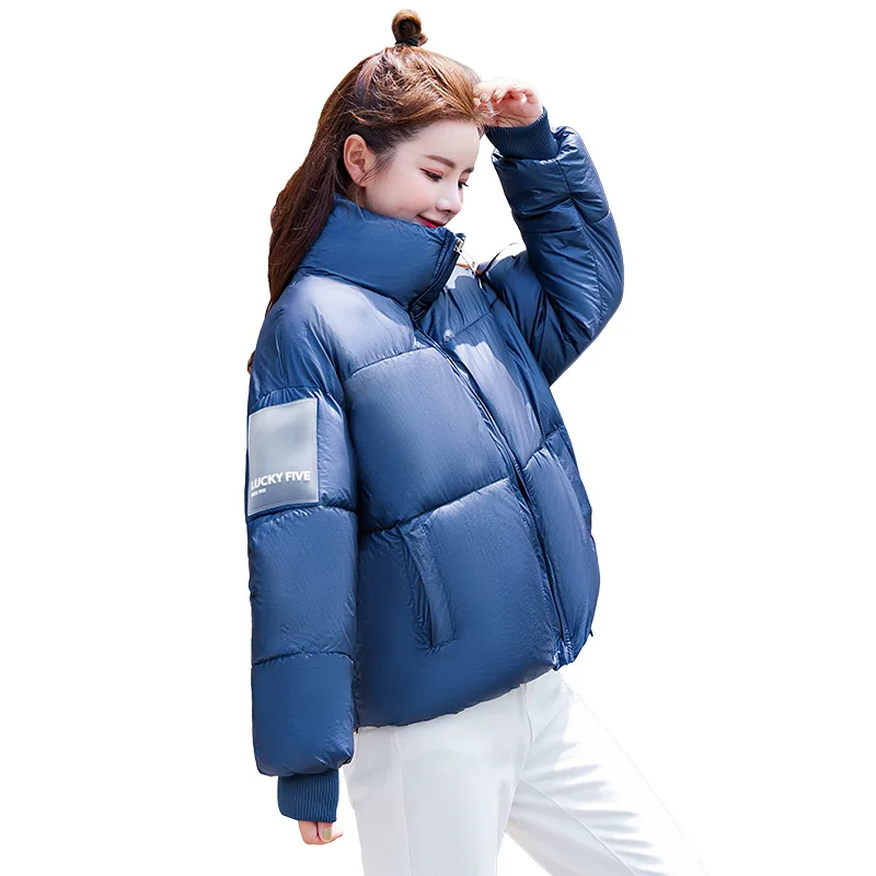 

2019 Women short Parkas jacket Winter Casual Thicken Warm Soft stand collar jackets female sintepons jackets coat