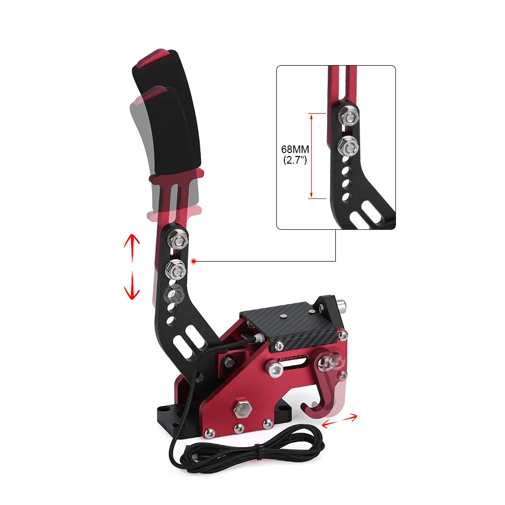 14Bit PC USB Handbrake for SIM Auto Racing Games G25/G27/G29 T500 Steel And Aluminum RALLY Adjustable For PC Windows