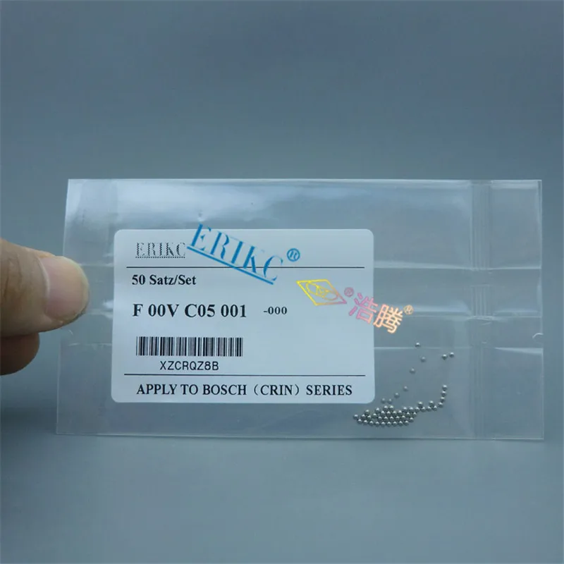 ERIKC common rail injector steel balls F00VC05001 for 120 injector ,Diameter=1.34mm, fuel valve repair kits 50 pieces