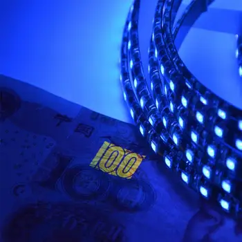 

5M UV Led Strip Light 5050/3528 SMD 60leds/120leds/m 395-405nm Ultraviolet Ray LED Diode Ribbon Purple Flexible Tape Lamp