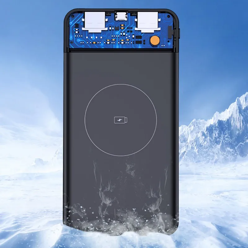 Wireless Power Bank 10000mAh/20000mAh Dual USB LED Display Wireless Charging Bank Battery