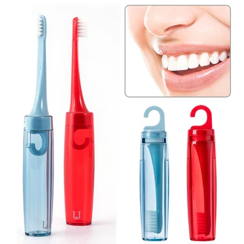 

Portable Soft Fur Travel Toothbrush Cute Mini Couple Models Foldable Toothbrush Storage Box Travel Essential