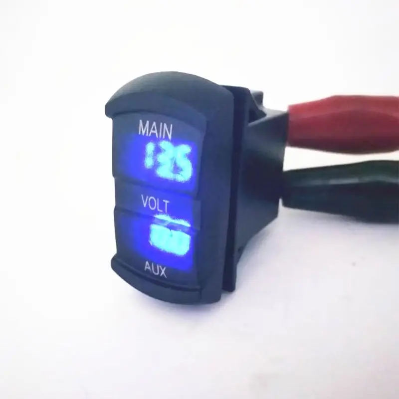 

Dual Voltmeter Voltage Battery Monitor LED Display Indicator 12V-24V Car Boat
