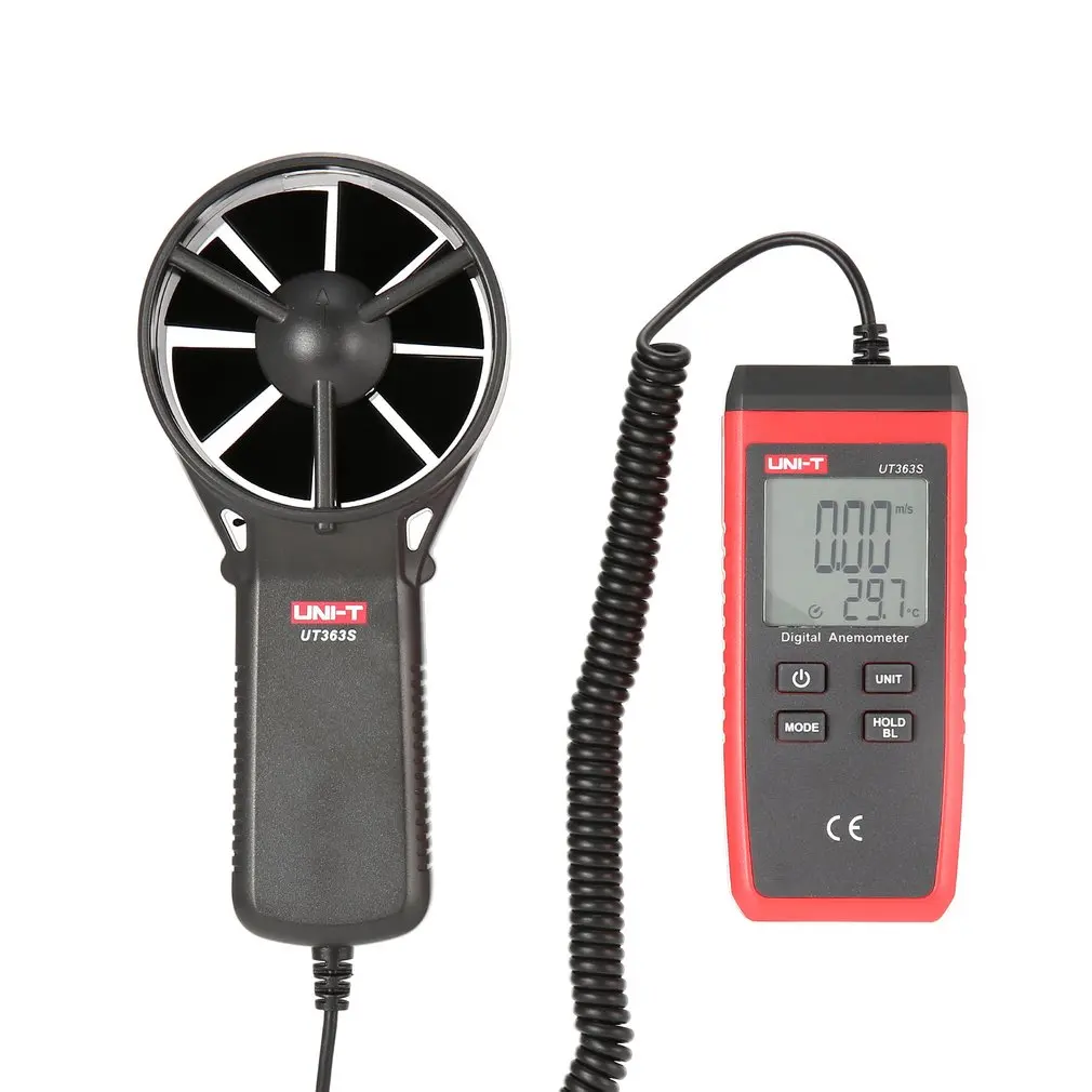 UNI-T UT363S цифровой анемометр, термометр, измеритель скорости ветра и воздуха, измеритель температуры, тестер температуры, портативный сплит-тип, распродажа