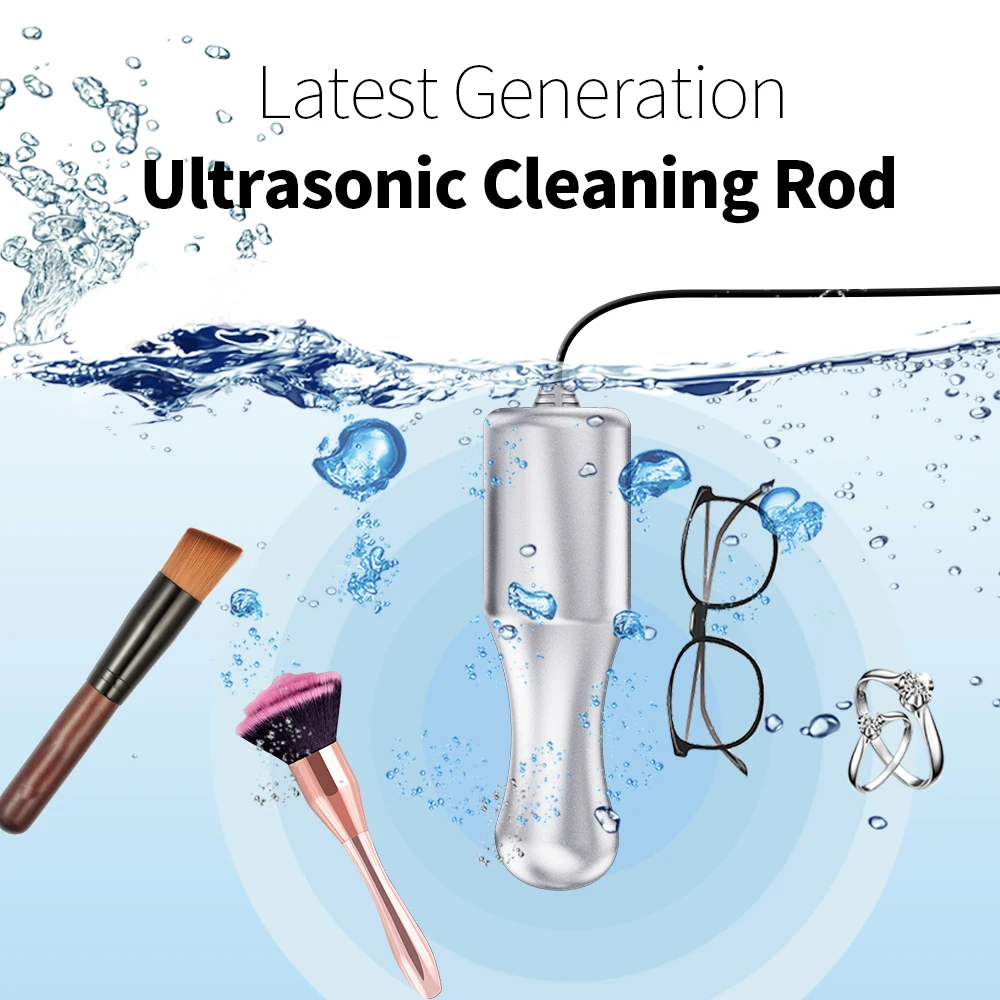 Free shipping Newest Portable ultrasonic cleaner cleaning stick for feeding bottle necklaces watches glasses, combs razors