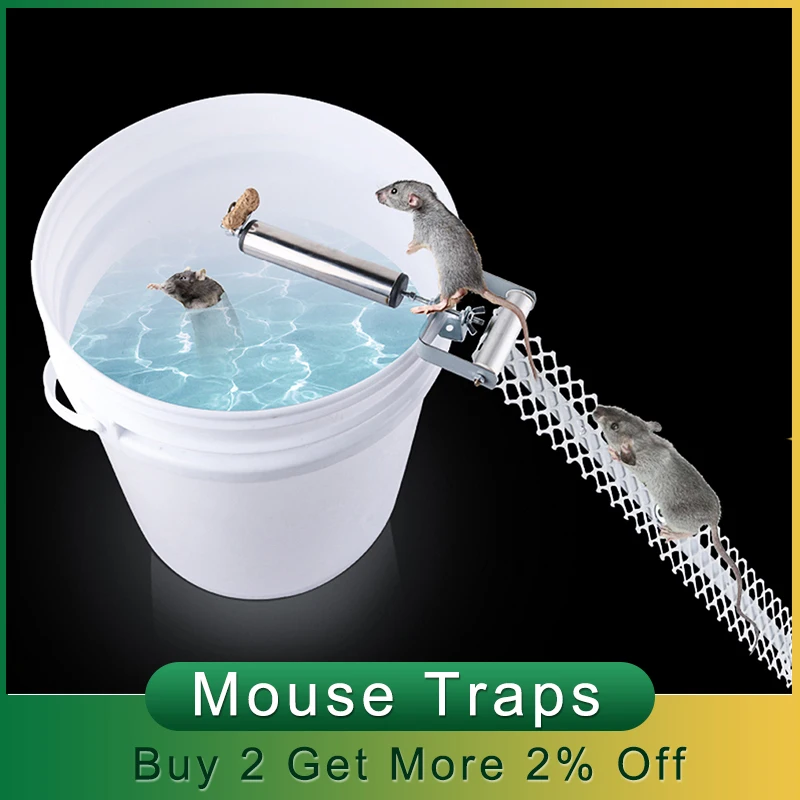 Auto Mouse Traps Household Pest Mice Control Rodent Bait Killer Stainless Steel 