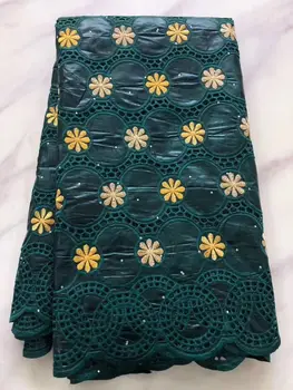 

High Quality Perforated african bazin riche fabric stones embroidered hollow out basin lace patchwork fabric for wedding dress