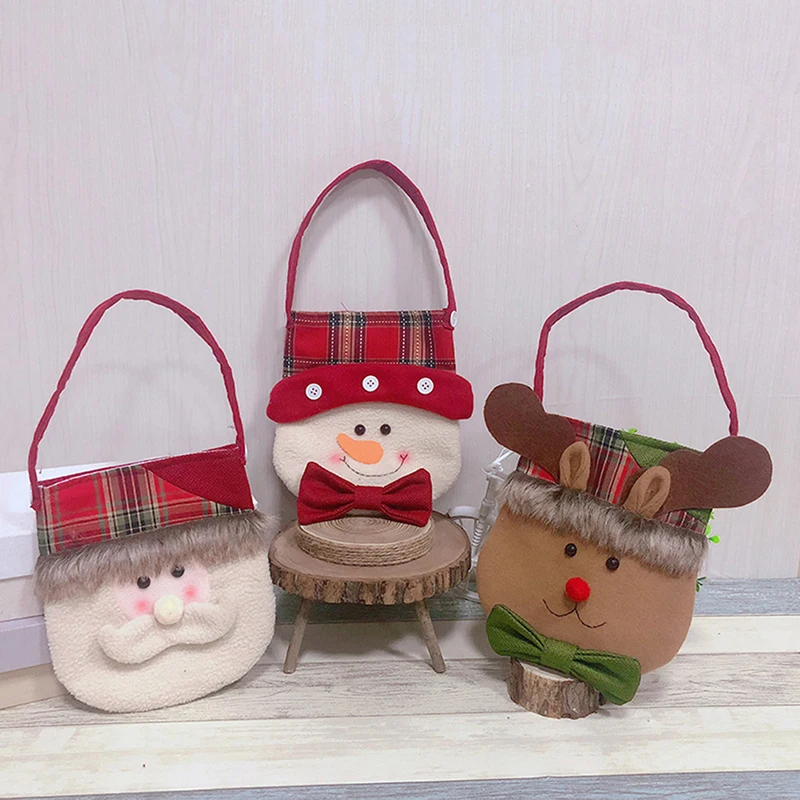Рождественская конфетная сумка Нетканая подарочная сумочка на Рождество портативная Милая Подарочная коробка вечерние украшения gr
