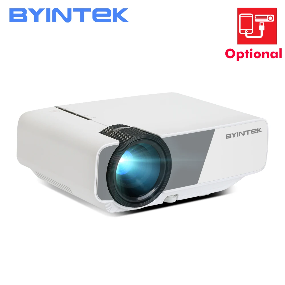 

BYINTEK SKY K1/K1plus mini LED video projector for home theaterOptional: Support connection to smartphone projection