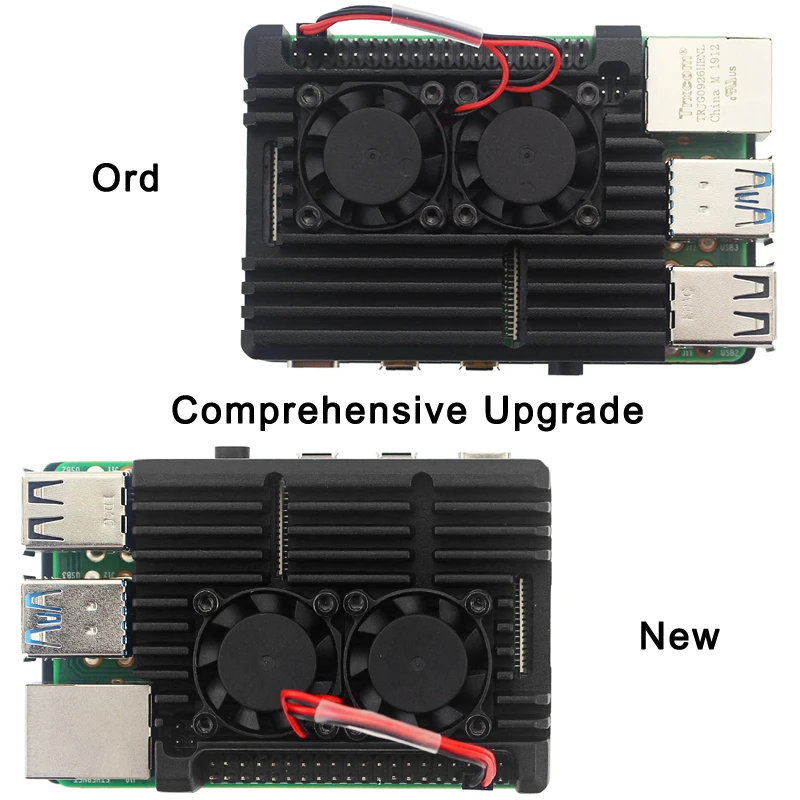 gabinete do ventilador de refrigeração Raspberry Pi