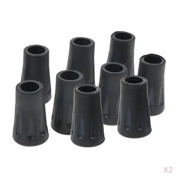 20 Pieces Rubber Tips For Hiking Trekking Pole Cane Walk Stick Crutches Tools