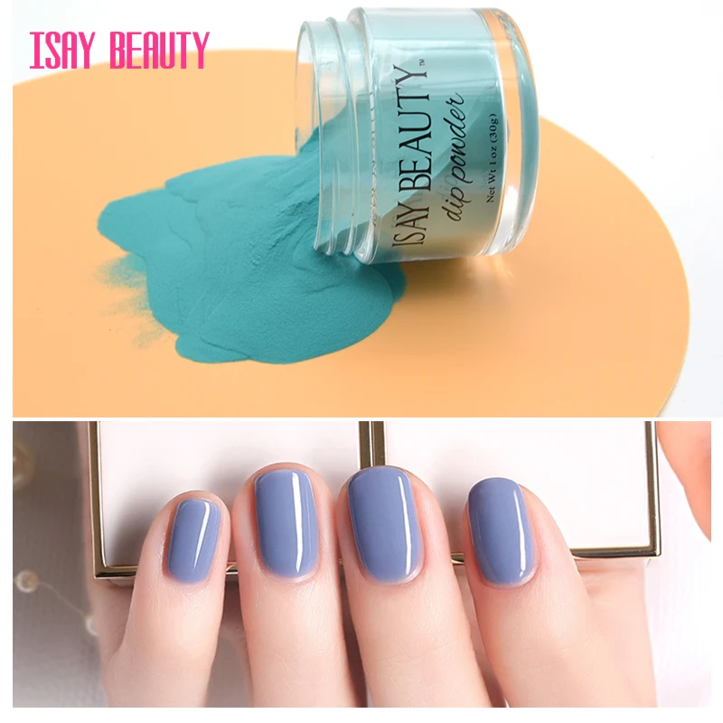 

ISAYBEAUTY Dipping Powder 30g Without Lamp Cure Nails Dip Powder Nail Color Powder Natural Dry for nail art salon S021-S040