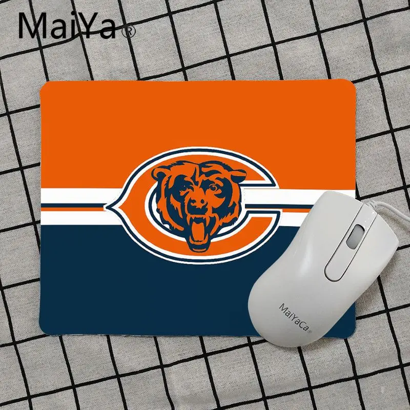 No Lock Edge18x22cm Maiya наивысшего качества Chicago Bears уникальная настольная панель коврик для игровой мыши Лидер продаж подставка под руку мышь - Цвет: No Lock Edge18x22cm