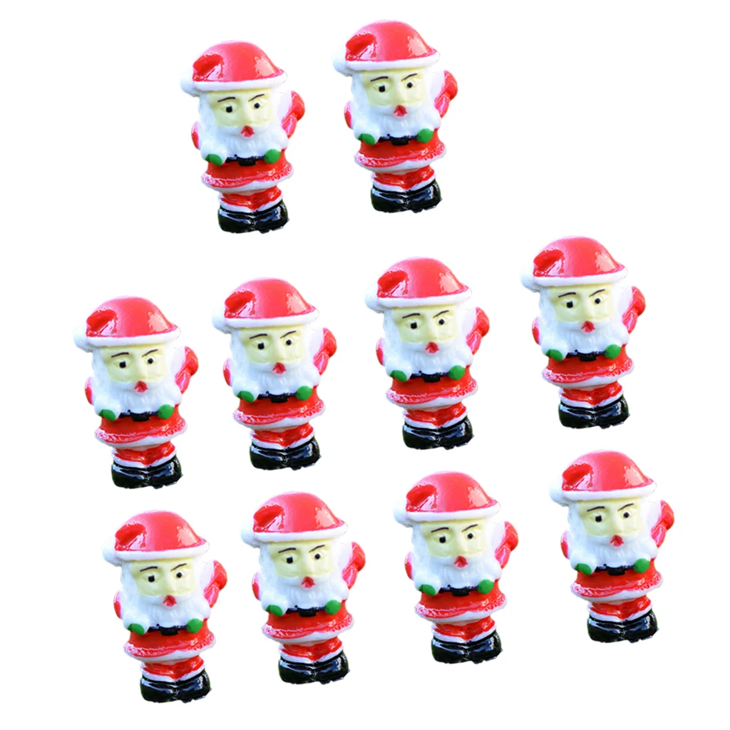 10pcs Miniature Micro Landscape Bonsai Ornament Fairy DIY Decor Santa Clause