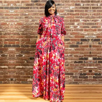 

XL-5XL Plus Size Africa Clothing Long Maxi Dress 2020 African Dashiki Fashion Cloth African Dresses For Women Robe Africaine