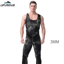 

LumiParty 3mm Men Pesca Neoprene Fishing And Hunting Suit Camouflage Two-Piece Split Fishing Hunting Suit Diving Surf Suit