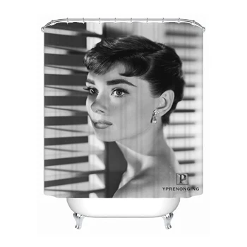 

Personalized Custom Shower Curtain Audrey Hepburn Home Decoration Bathing Curtains Cloth Waterproof Polyester @180421-02