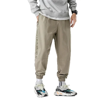 

Men Cargo Pants 2019 Hip Hop Streetwear Joggers Men Black Ribbons Harem Pants Cotton Casual Street Style Ankle Length Sweatpants