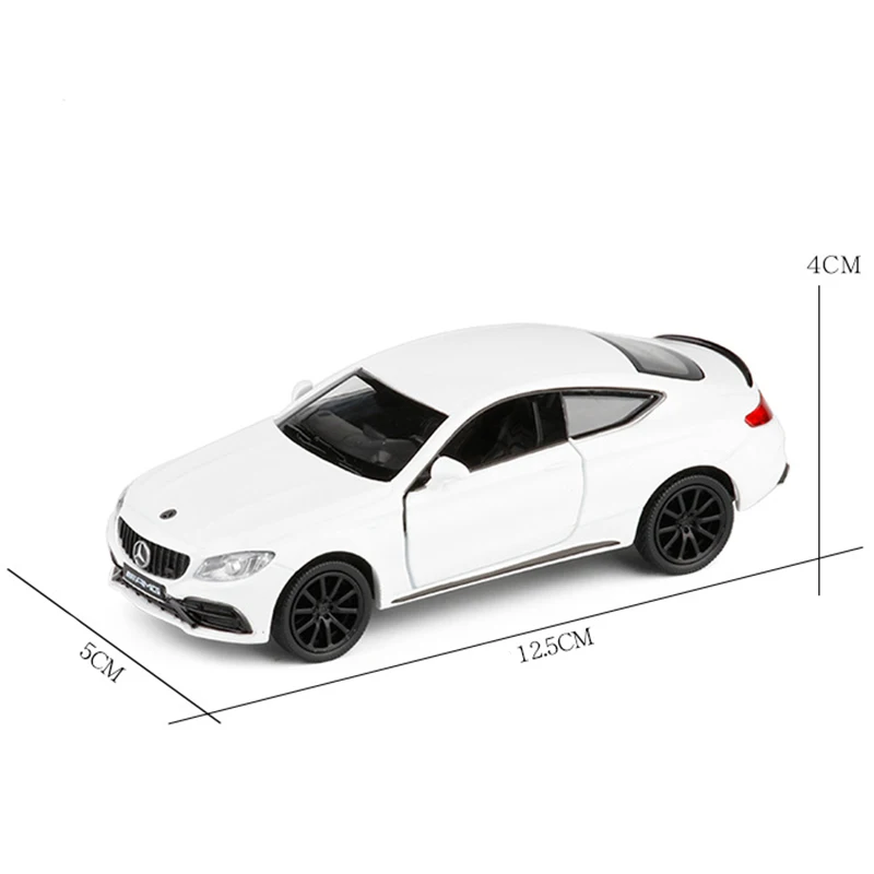 1:36 Точная имитация эксклюзивный литой и игрушечный автомобиль Стайлинг C63 AMG coupe модель автомобиля из сплава потяните назад спортивный автомобиль V062