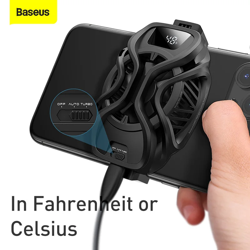 Универсальная подставка под телефон Baseus радиатор для игр Регулируемый USB