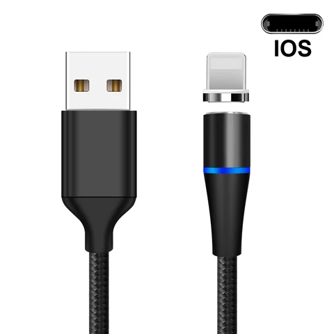 Cable 3A Fast Charging Micro USB Type C Cable For iPhone Xiaomi Redmi A2 Note 8 5 Magnetic Charger Phone Data USB Cord