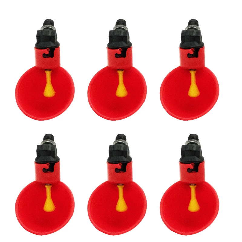 20 Pz Automatico Pollo Bere Tazza Bevitore Pollo Alimentatore Plastica Pollame Bere Tazza Facile Da Installare Viti Forniture Per Pollame