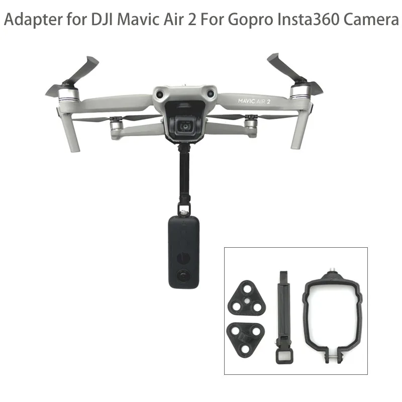 360 Gradi Vr Gopro Macchina Fotografica Di Azione Di Insta360 Top Basso Supporto Del Supporto Staffa Di Montaggio Fisso Morsetto Adattatore Per Dji Ma