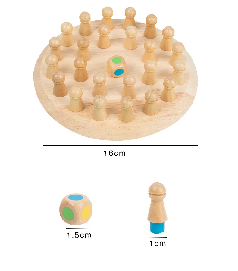 Montessori Cor Memória Xadrez Brinquedos De Madeira Divertido Parent-Child  Memória Puzzles Xadrez Jogo De Tabuleiro Educacional Brinquedos Sensoriais  Para Crianças - AliExpress