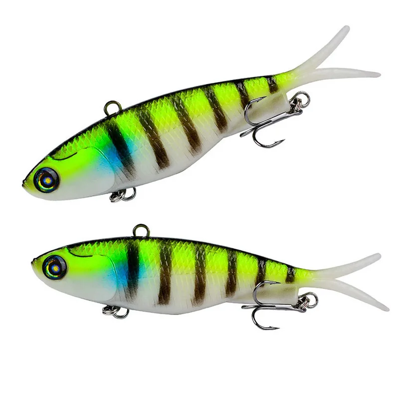 1Pcs/lot New Hard VIB Lures Hot Crakbait Lifelike Fishing Wobber 95mm 20g 110mm 32g Floating Bait Treble Hooks Sinking Tackle | Спорт и