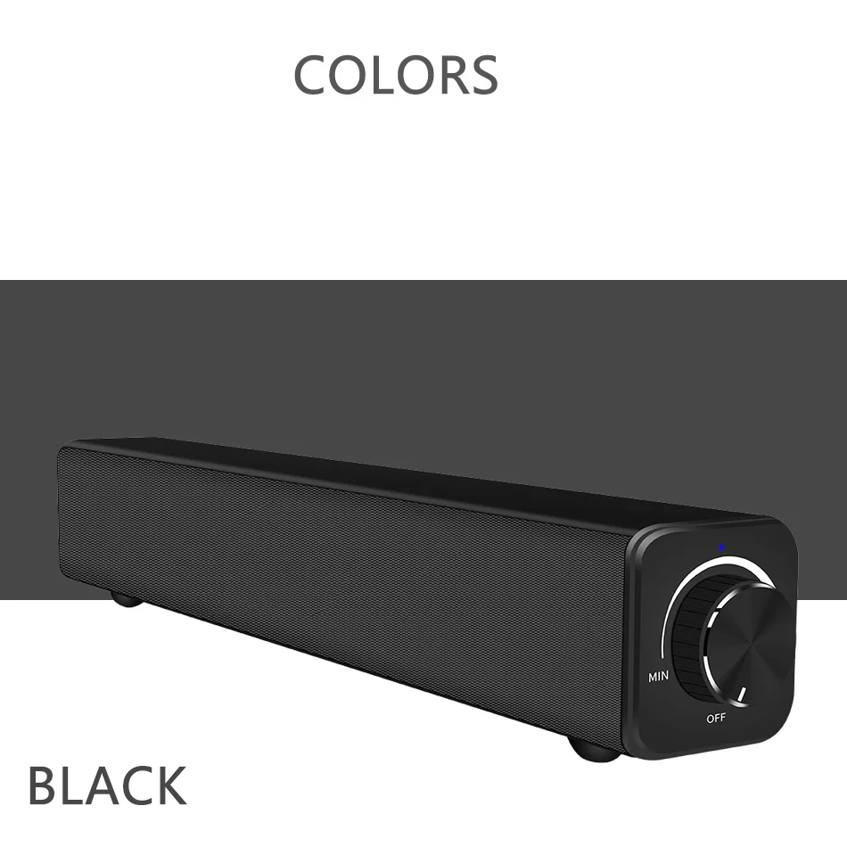 Домашний ТВ ПК Bluetooth Саундбар динамик Портативный беспроводной сабвуфер 3D объемные колонки HiFi AUX Интерфейс воспроизведения ответ на телефон
