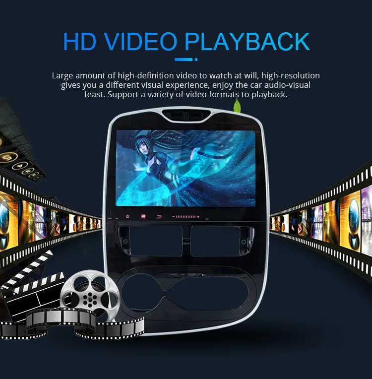 Top LJHANG 10.1" Android 9.0 Car Radio For Renault CLIO 2015 2016 2017 GPS WIFI 1 DIN Auto Stereo Multimedia Player 8 Core IPS USB 4