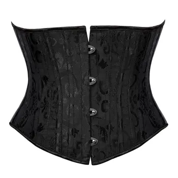 

Women Shaper Four Button Court Sexy Waist Trainer Short Steel Bone Thin Belly Shapewear Corset Underwear Bodysuit Tummy Control