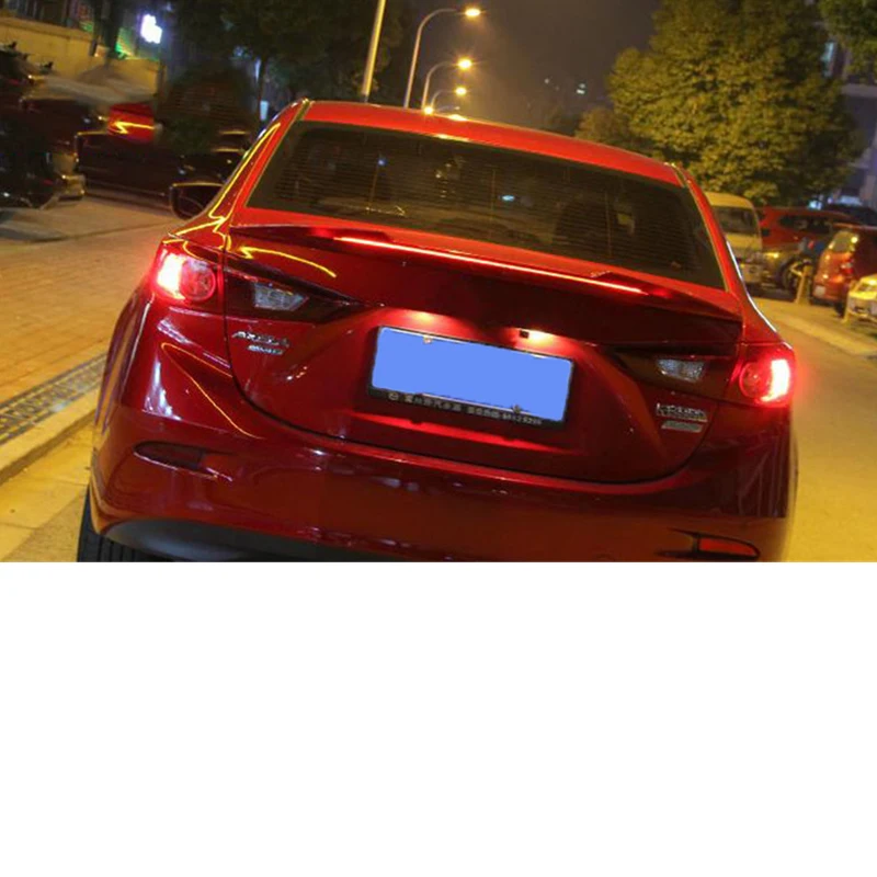 Для Mazda 3 Axela надрезаемая подкладка, abs праймер цвет задний хвост коробка крыло стример линия стиль хвост автозапчасти 4 Двери Седан 14 15 16 17