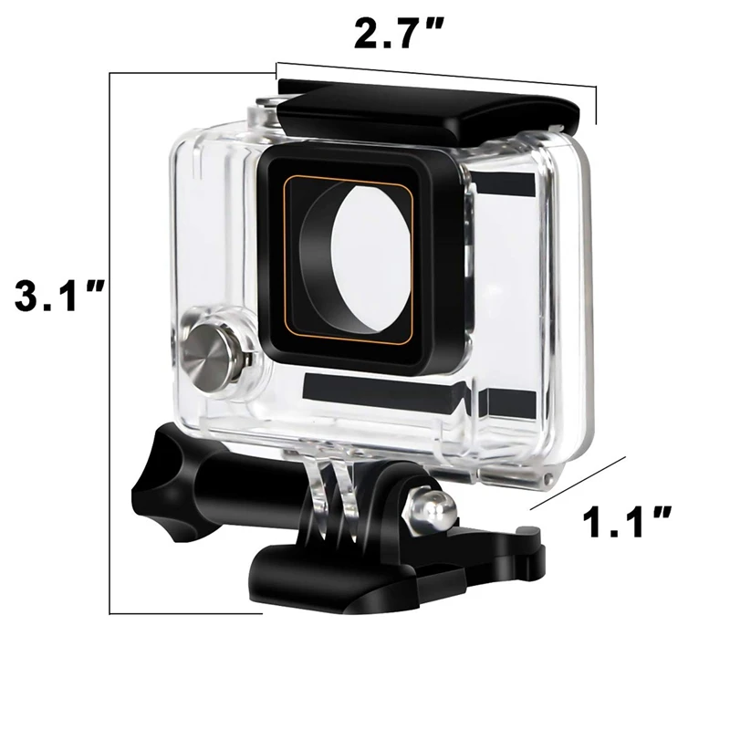 Водонепроницаемый чехол для Gopro Hero 4 3+ защитный 131Ft/40M Прозрачный чехол для подводной съемки