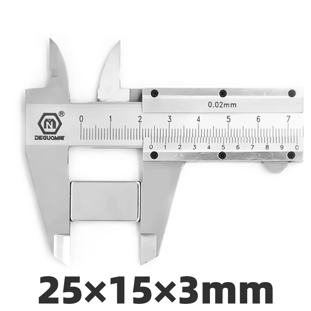 AI DIY 5/20/50 шт 25x15x3 мм N35 сильный прямоугольные неодимовые магниты постоянные мелкие супер мощный блоковые магниты 25*15*3 мм