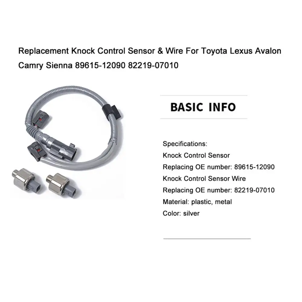 Сменный датчик управления стуком и провод для Toyota Lexus Avalon CAMRY SIENNA 89615-12090 82219-07010