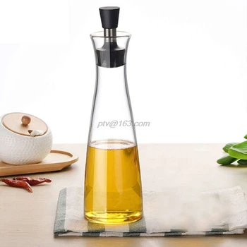 

Glass 500ml Olive Oil Jar Vinegar Bottle Kitchen Sauce Cruet Dispenser Tool