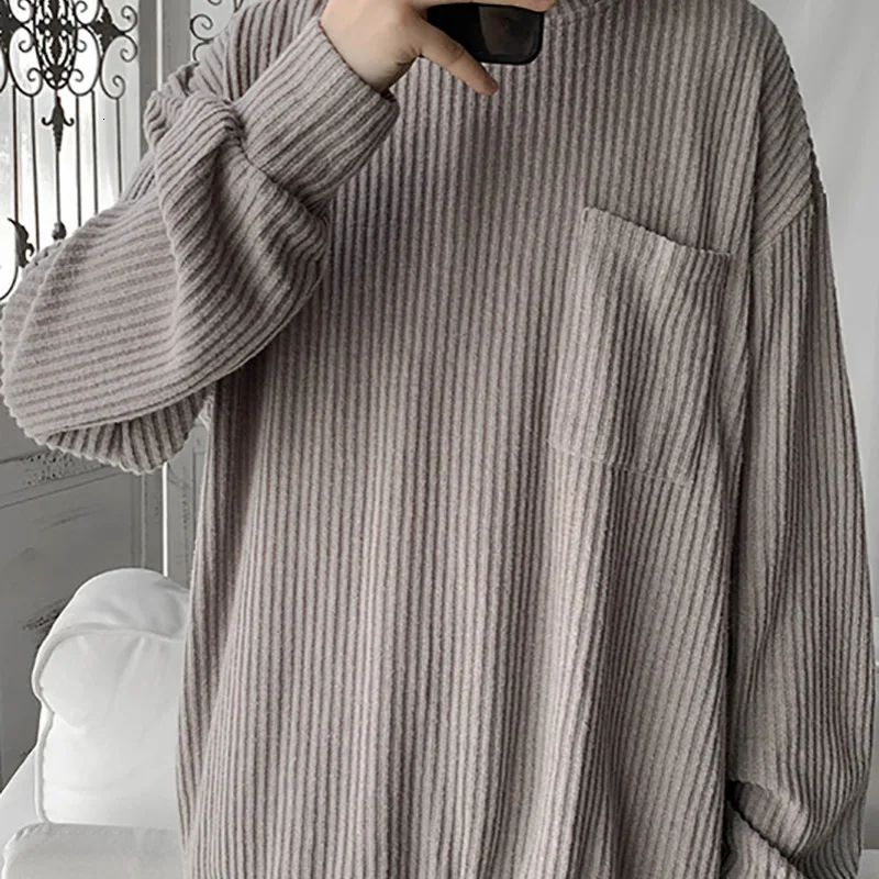 Autumn New Sweater Men Warm Fashion Solid Color Casual O-neck Long-sleeved Pullover Men Streetwear Loose Knit Sweter Man Clothes Autumn New Sweater Men Warm Fashion Solid Color Casual O-neck Long-sleeved Pullover Men Streetwear Loose Knit Sweter Man Clothes