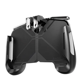 

AK16 Triggers for Cell Phone PUBG Mobile Joystick Gamepad L1 R1 Fire Button Mobile Game Controller for iPhone Black